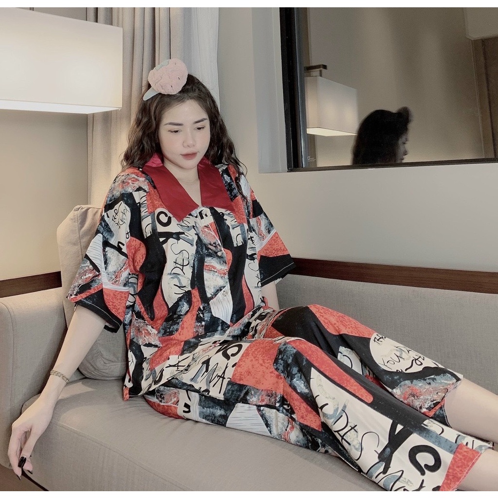 Pijama - Bộ Lụa Ngủ Tay Ngắn, Chất Liệu Mango Mát Lịm [HÀNG CHUẨN ĐẸP] | BigBuy360 - bigbuy360.vn