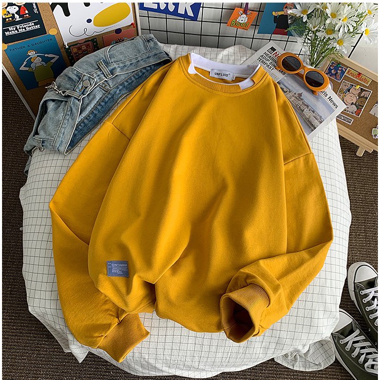 ⚡𝐅𝐫𝐞𝐞𝐬𝐡𝐢𝐩⚡ Áo Sweater Layer Rách Unisex Dài Tay Chất Liệu Mềm Mịn - Áo Thun Unisex Dài Tay | BigBuy360 - bigbuy360.vn