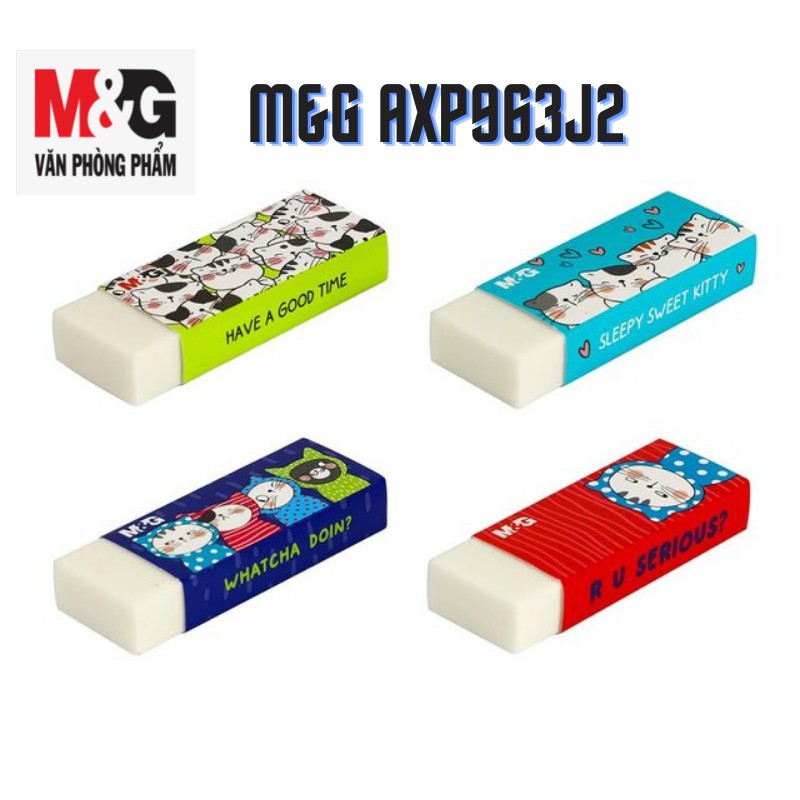 Combo 2 cục gôm tẩy Mèo M&amp;G AXP963J1 (giao màu ngẫu nhiên)