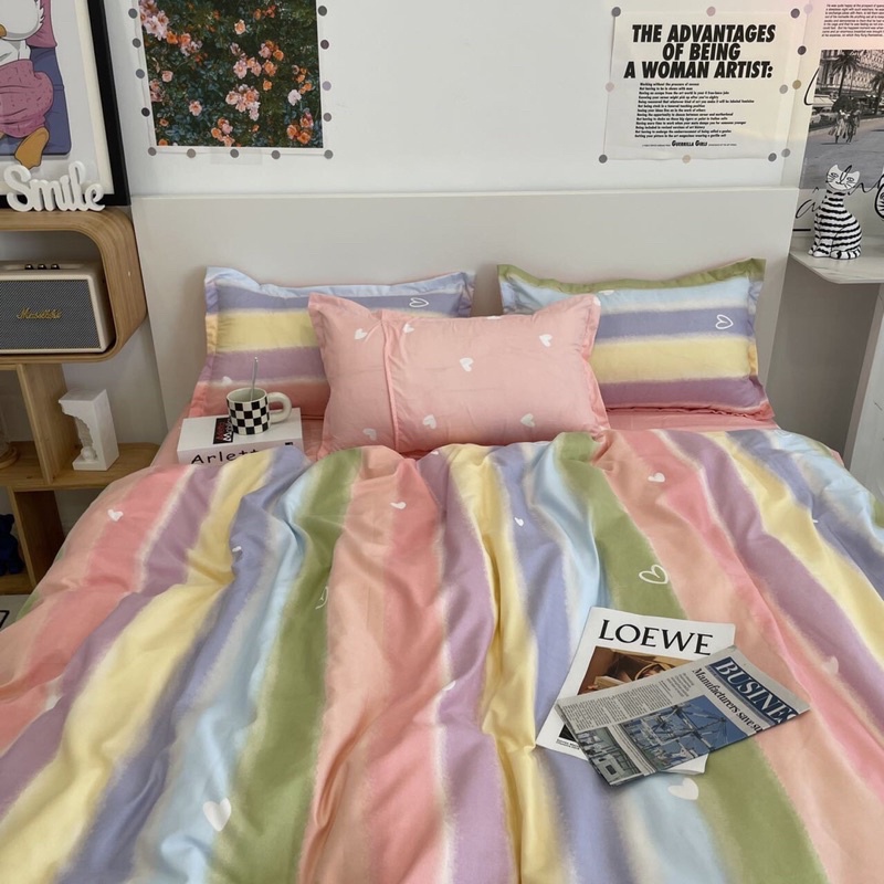 Set Chăn Ga Cotton Poly Siêu Xinh Thoáng Mát (Shinbedding)