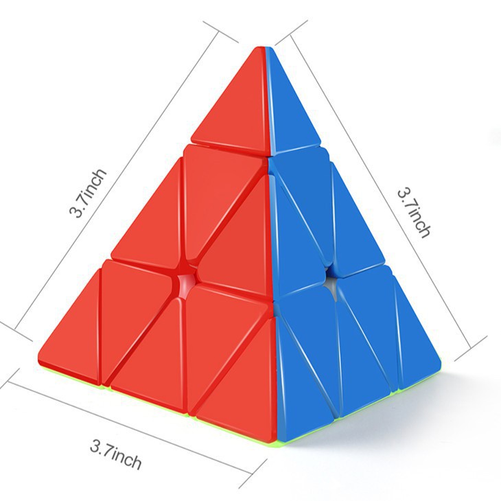 Rubik Kim Tự Tháp Pyraminx Magnetic, Vuông 3x3,Hộp 2x2