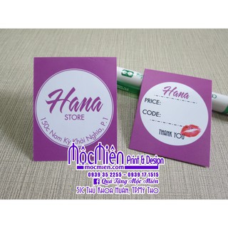 1000 mác gắn áo in theo yêu cầu khách