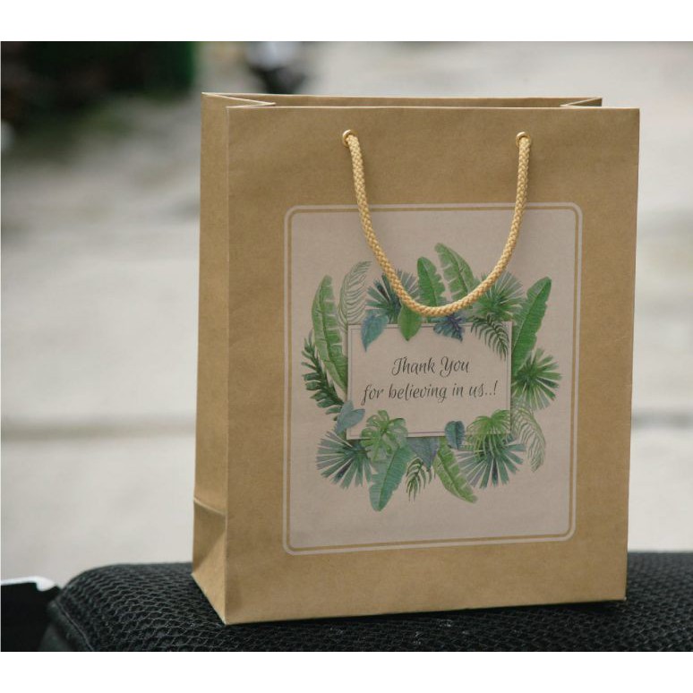 CHUYÊN SỈ_COMBO 10 túi giấy Kraft Nhật (mẫu 1) đựng quần áo đựng nước hoa đựng quà tặng size 30x25x10cm | BigBuy360 - bigbuy360.vn