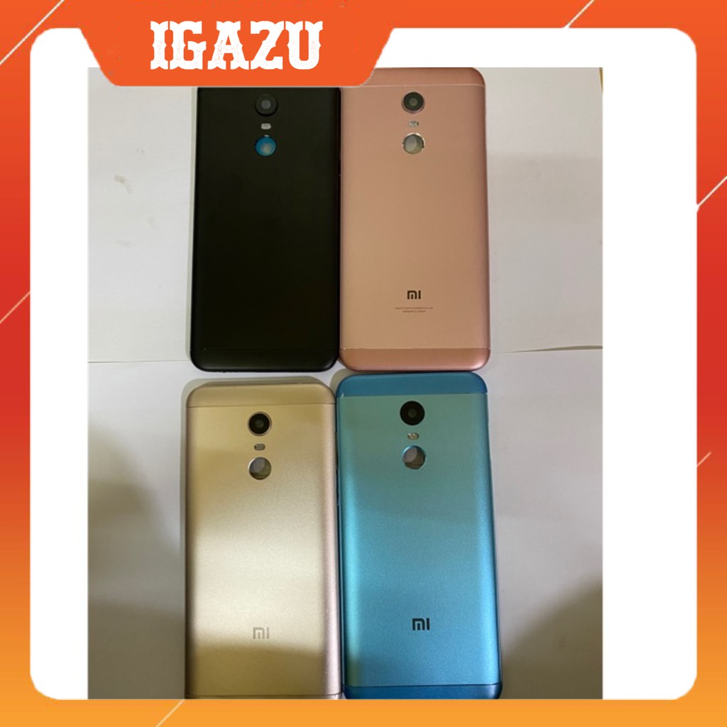 Full bộ Vỏ+khung xương điện thoại Xiaomi redmi 5 Plus zin new (màu đen-vàng-xanh-hồng) - IGAZU
