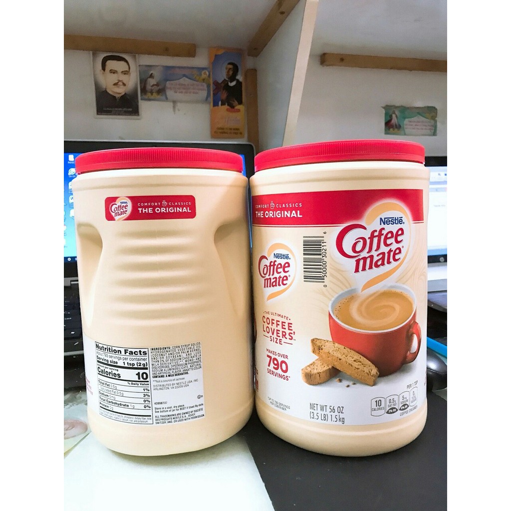 Bột kem Nestle Coffee mate của Mỹ 1.5kg (1/2022)