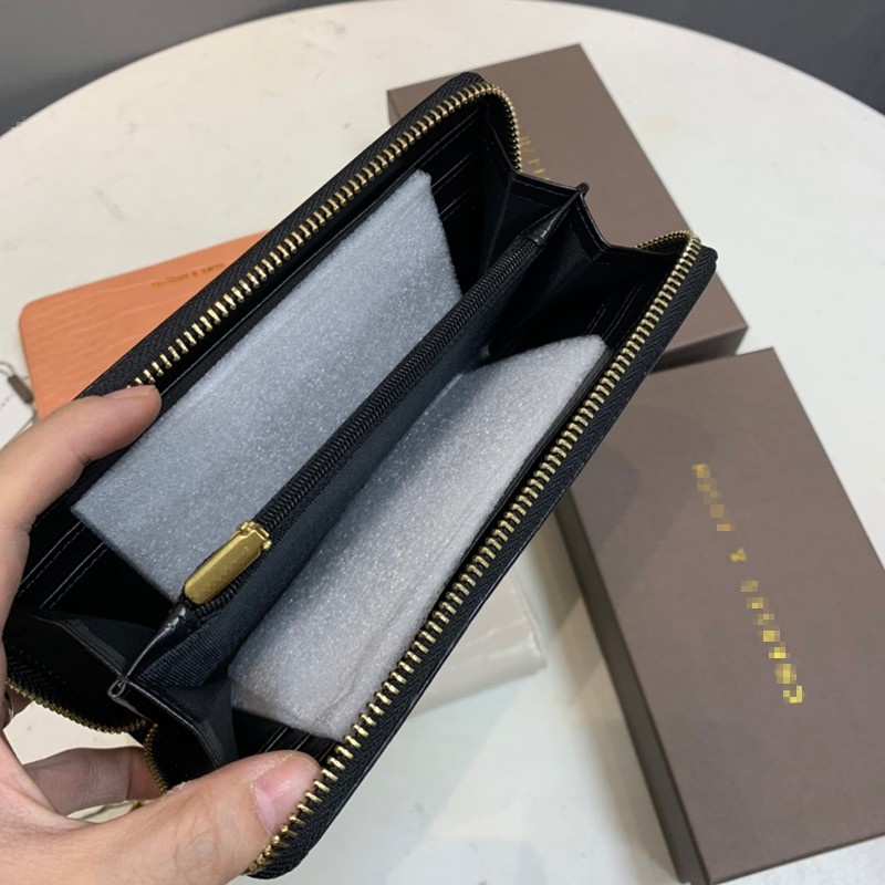 ☁❈Ví CNK 2021 CK Nhỏ Dáng Dài Họa Tiết Da Cá Sấu Có Khóa Kéo Cho Nữ CK6-10770419