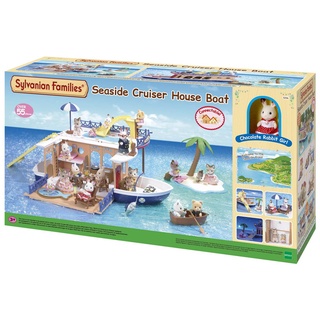 Đồ Chơi Sylvanian Families Bộ Nhà Du Thuyền Trên Biển Seaside Cruiser House Boat Gift Set