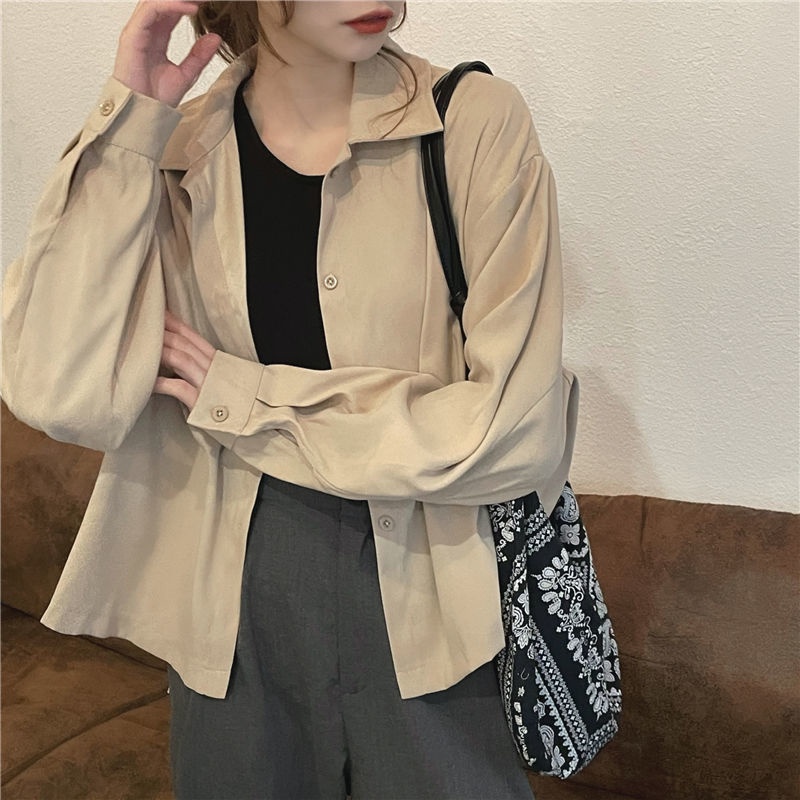 Áo Sơ Mi Dài Tay Phong Cách Retro Thời Trang Dành Cho Nữ