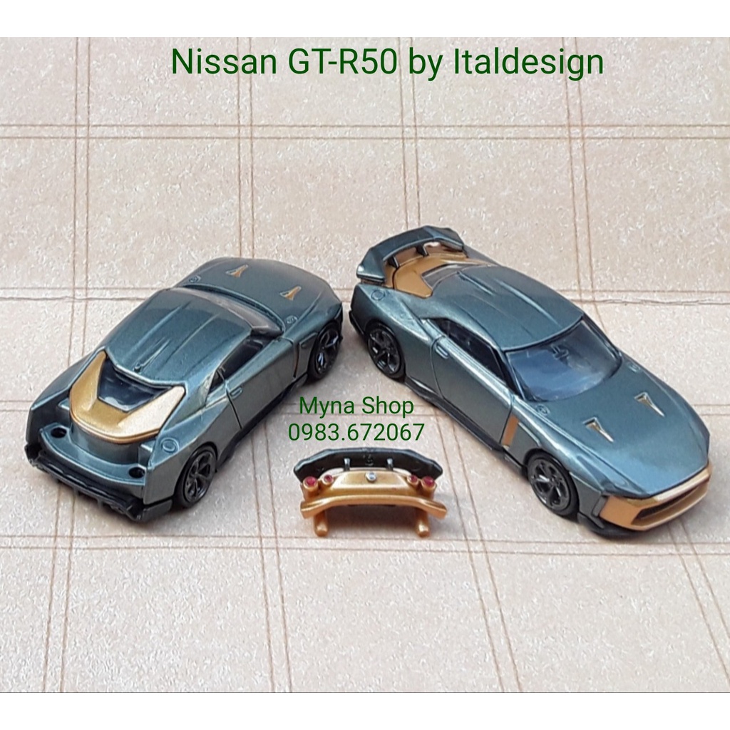 Đồ chơi mô hình xe Tomica premium, Nissan GT-R50 by Italdesign, chính hãng, sealed full box, tặng hộp PVC