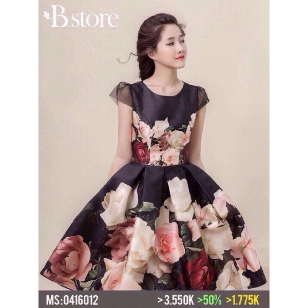 Đầm xòe Phi lụa