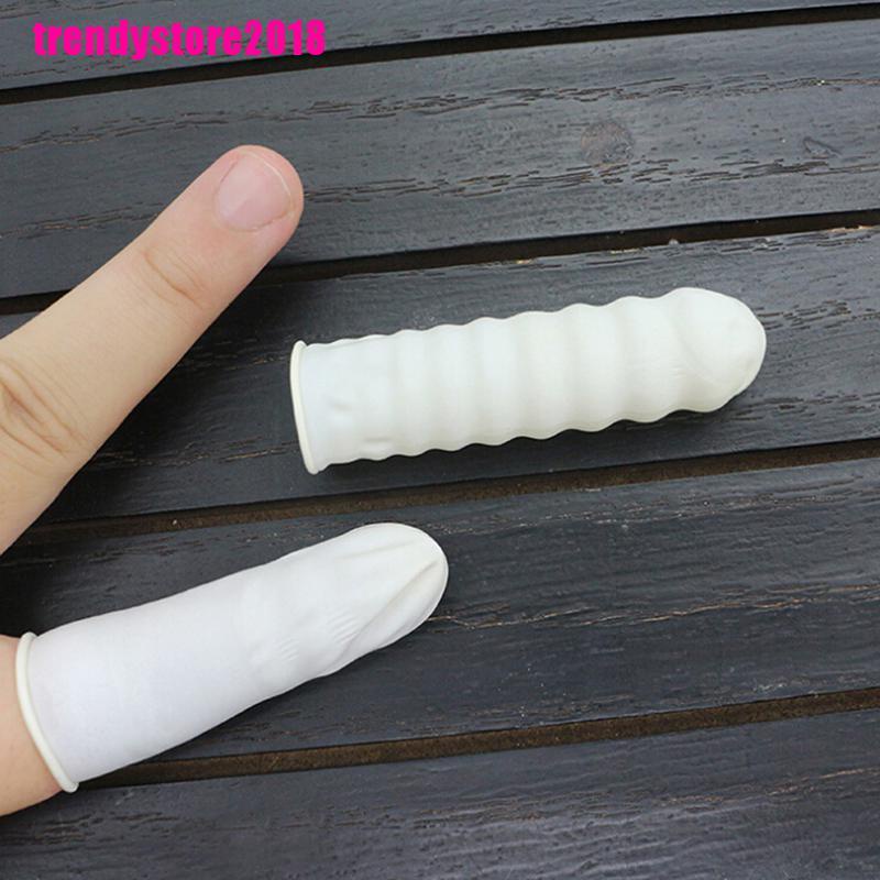 Bộ 20 / 100 vỏ bọc cao su latex bảo vệ ngón tay dùng một lần