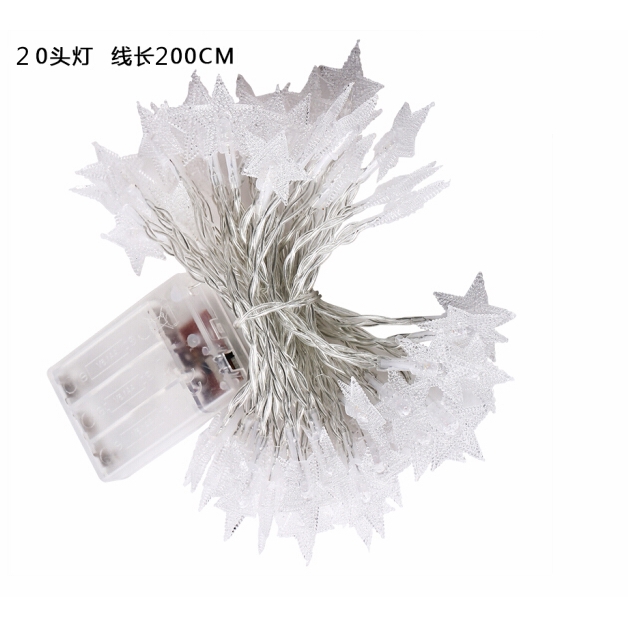 Dây Đèn LED 2M 20 Bóng Hình Ngôi Sao Chất Lượng Cao Trang Trí Đa Dụng