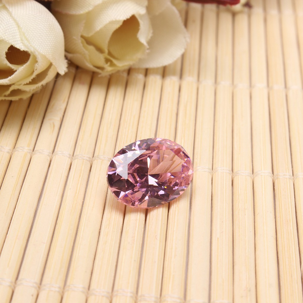 New AAA Pale Pink Sapphire Gems Oval Faceted Cut 4.26ct VVS Loose Gemstone with no case