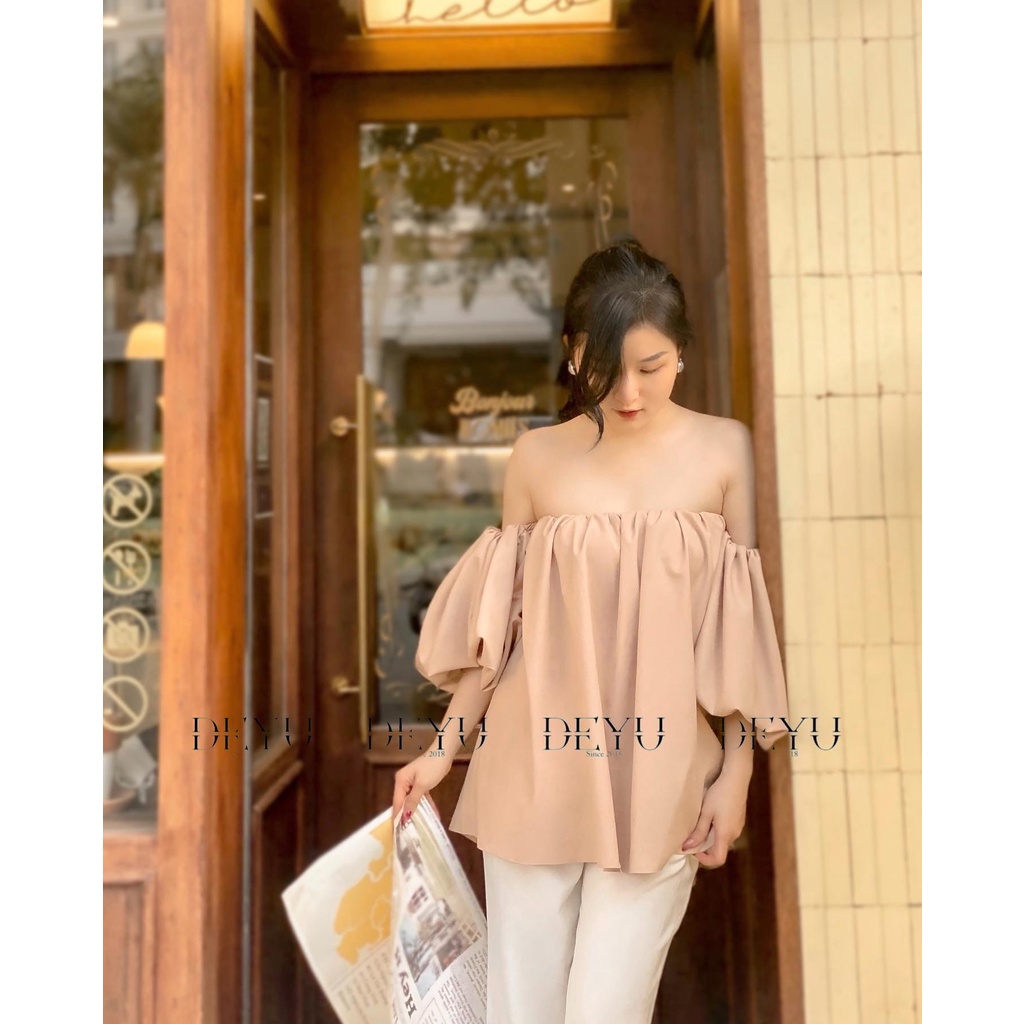 Áo tay bồng be siêu bồng Rou Top |DEYU