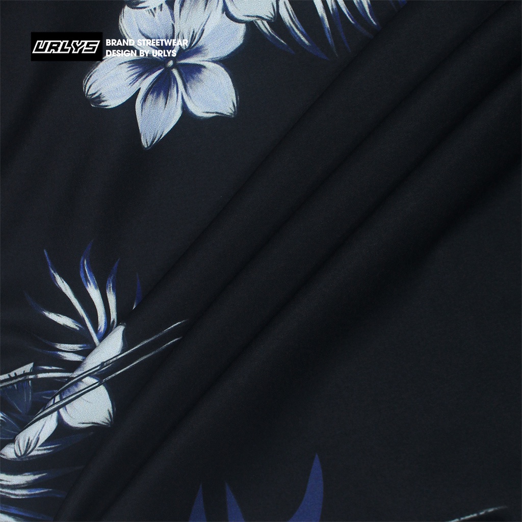 Áo sơ mi tay ngắn nam nữ URLYS form rộng sơ mi họa tiết tay lỡ cổ vest unisex ulzzang USM605