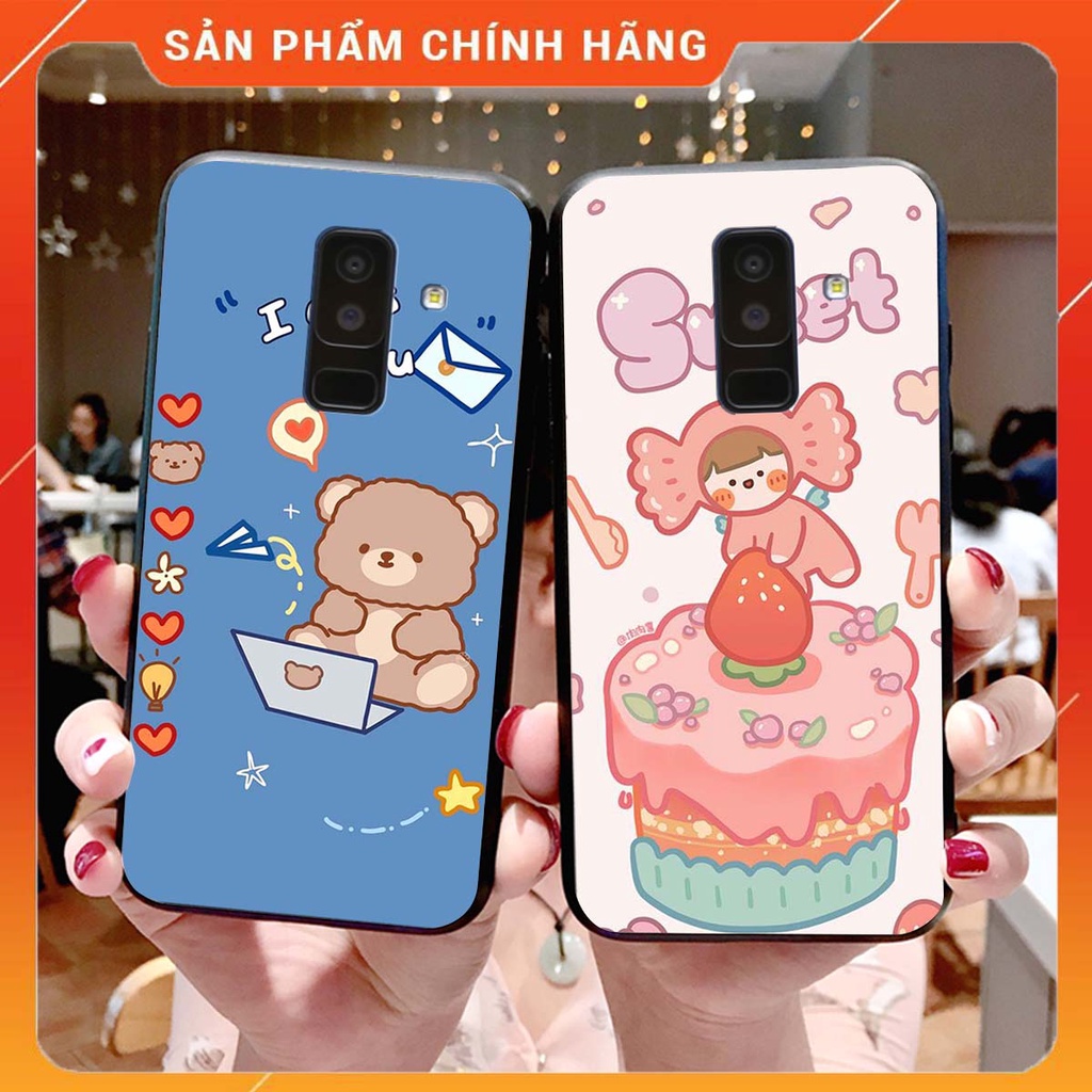 Ốp lưng Samsung A6 PLUS in hình Gấu xinh xắn, Bò sữa đáng yêu,  ĐẸP -  RẺ - XINH - ĐỘC ĐÁO