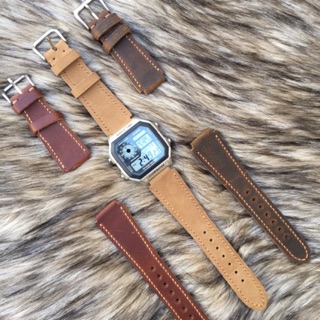 Dây da thật cho đồng hồ Casio 1200WHD / 1200WH / 1000W / 1000WD