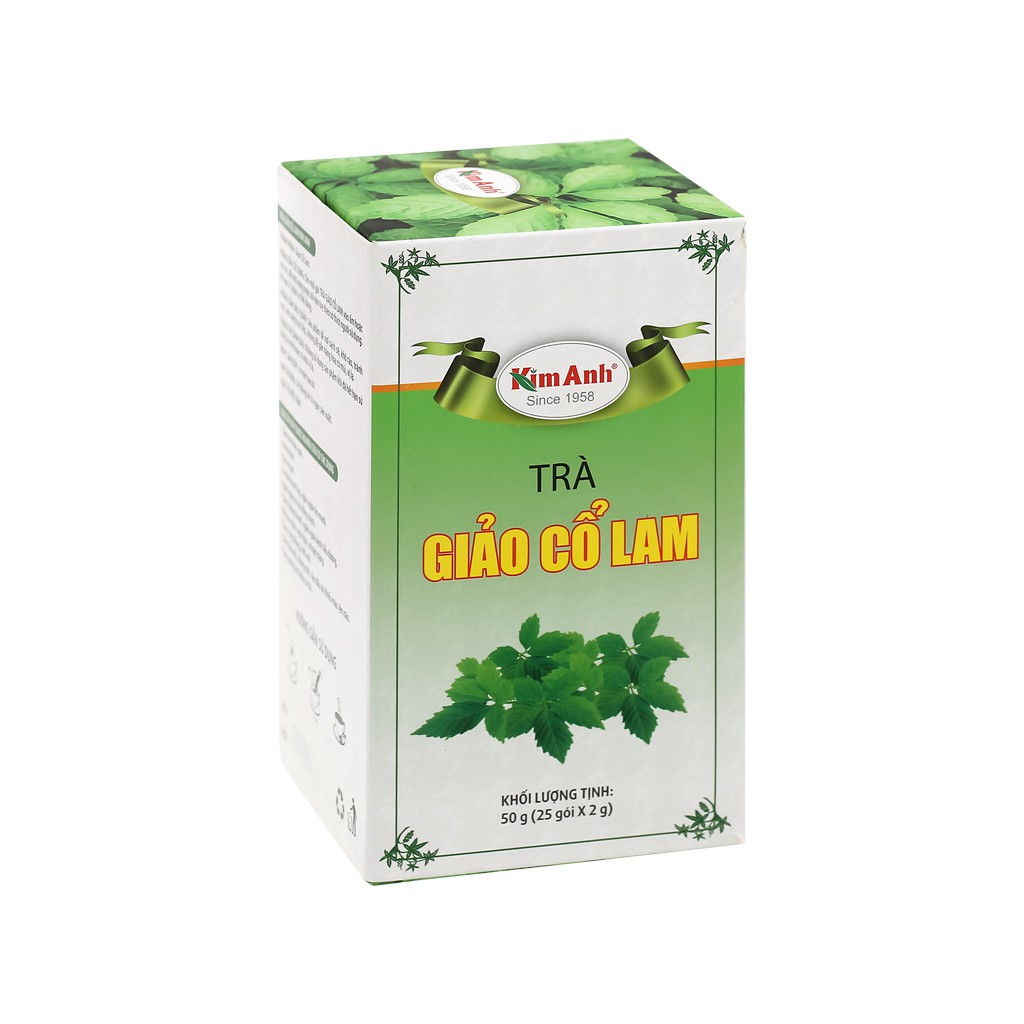 Trà túi lọc Kim Anh Green Cup Giảo Cổ Lam hộp 25 túi