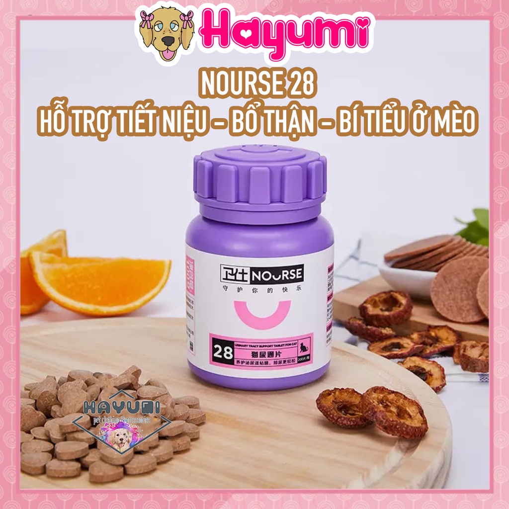 - NOURSE 28 HỖ TRỢ TIẾT NIỆU, NGỪA SỎI THẬN Ở MÈO - HAYUMI