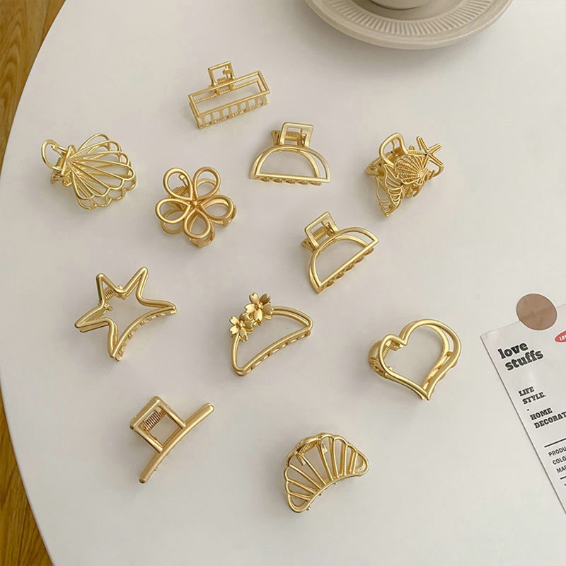 Kẹp Tóc Hợp Kim Hình Vuông Mini Phong Cách Hàn Quốc Cho Nữ