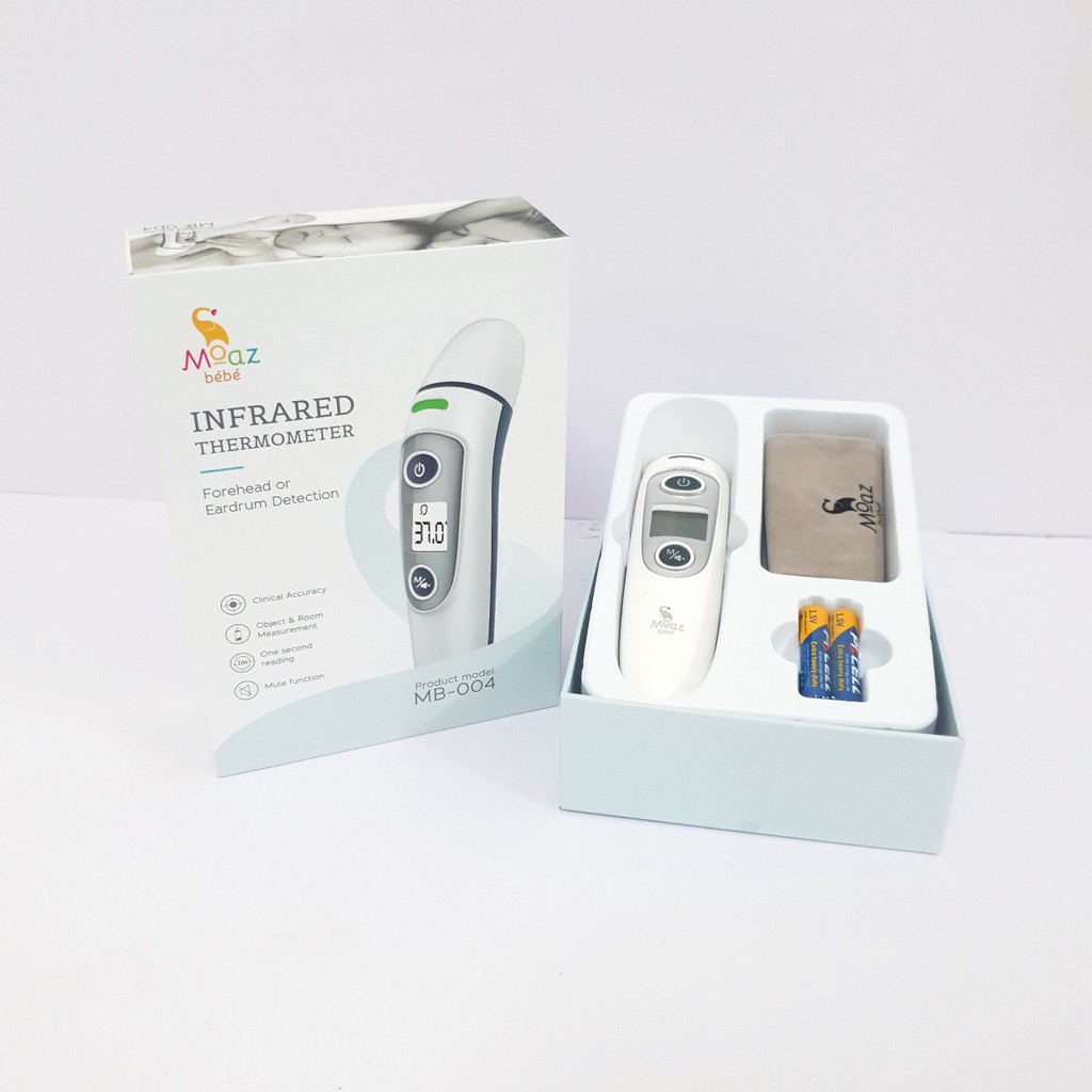 Nhiệt Kế Hồng Ngoại Đa Năng MOAZ BÉBÉ MB-024 Thiết Kế Tinh Tế, Nhỏ Gọn, Tiện Lợi