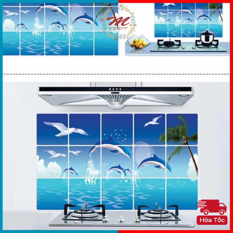 Giấy Dán Bếp Decal Cách Nhiệt Kích Thước 75 X 45CM (MẪU NGẪU NHIÊN) - MTDDT