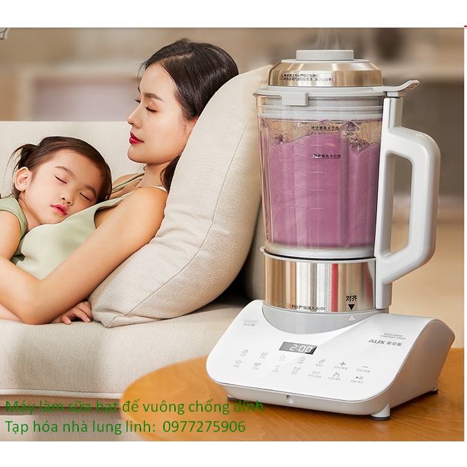 Máy làm sữa hạt AUX đế vuông chống dính