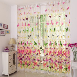 Rèm Cửa Mỏng Họa Tiết Bươm Bướm
