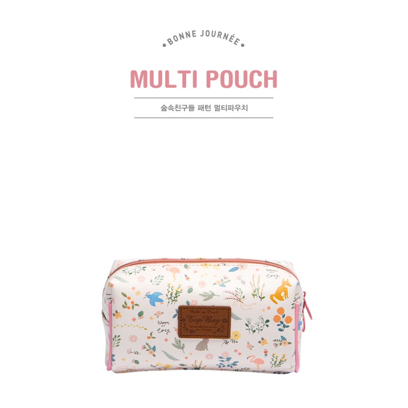 Túi Đựng Bút ARTBOX Hàn Quốc In Hình Hoa Lá Thiên Nhiên Cute