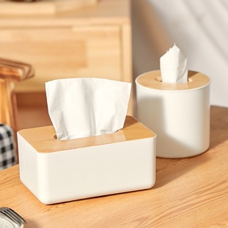 Hộp đựng khăn giấy bằng gỗ kiểu dáng đơn giản