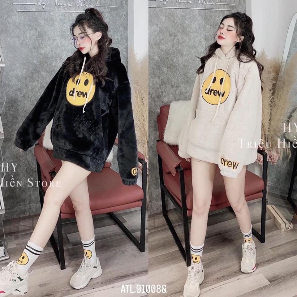 Áo hoodie lông mặt cười - Chất vải lông dầy dặn hai mặt, mềm đẹp - BD32 | BigBuy360 - bigbuy360.vn