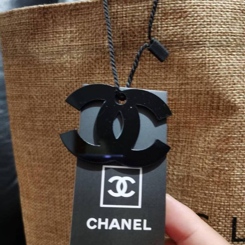 Túi Tote Đeo Vai Vải Lanh Chống Thấm Nước Cỡ Lớn In Hình Hai Chữ Thời Trang