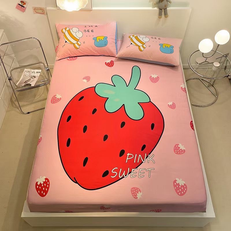 Set ga gối 100% Cotton 3D ngộ nghĩnh cho bé, hàng đẹp mịn