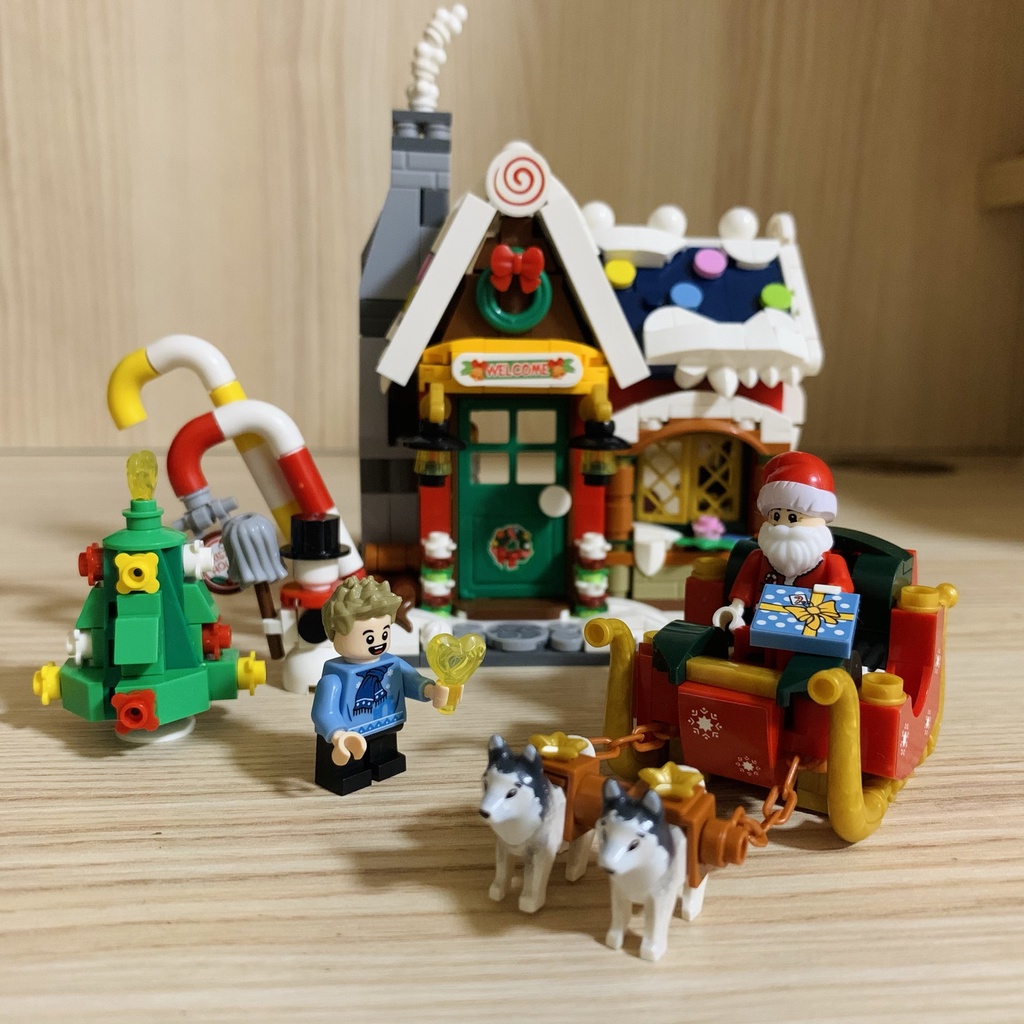 Đồ chơi lắp ráp lego Ngôi nhà Giáng Sinh LOZ mini-quà tặng Noel cho bé