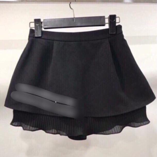 hân váy 2 lơp có quần trong và voan tầng hàng Quảng Châu ( chỉ còn đen - ảnh chụp thật)🍀  ྇