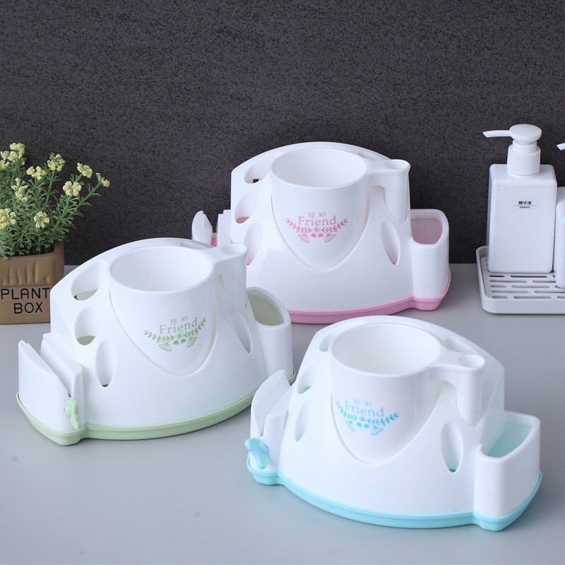 Đế Cắm Bàn Chải Tự Nặn Kem ĐR Kèm Ca Tiện Dụng  ❖ĐẾ CÀNG CUA❖