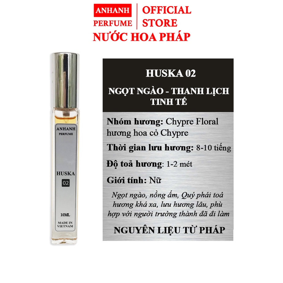 Tinh dầu Nước Hoa Nữ Body Mist AnhAnh Tinh Khiết, Ngọt Ngào, Nóng Bỏng, - Thơm lâu lôi cuốn 6-8 tiếng - 6 Mùi lựa chọn