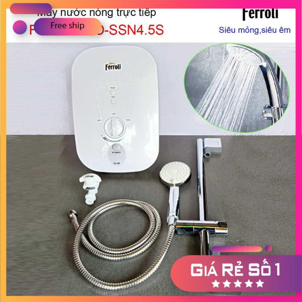 Máy nước nóng trực tiếp Ferroli, Best sales Bình nước nóng trực tiếp Ferroli Divo SSN 4.5S không bơm