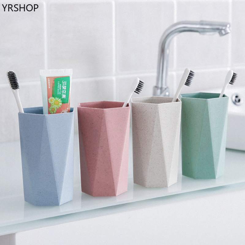 [Hàng mới về] Cốc đánh răng điêu khắc khối kim cương độc đáo