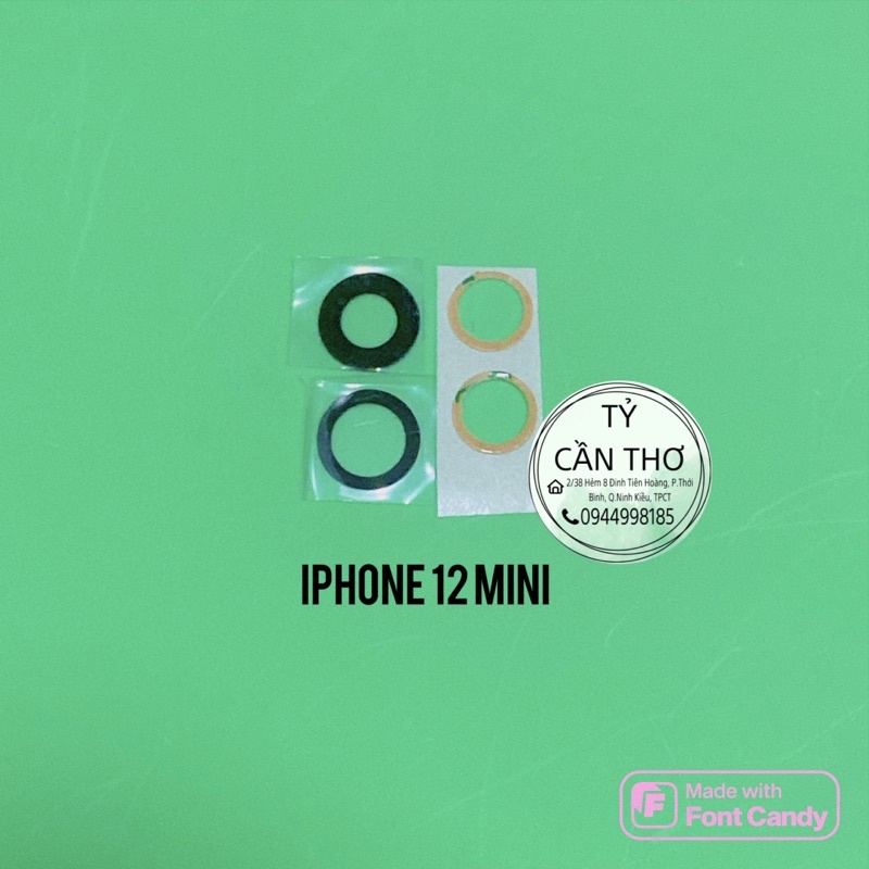 Kính camera iphone 12, 12 pro, 12 mini, 12 pro max zin linh kiện kèm seal
