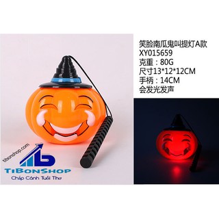 Đèn Lồng bí ngô Halloween Có Đèn Có Nhạc -Trang Phục Hóa Trang Halloween