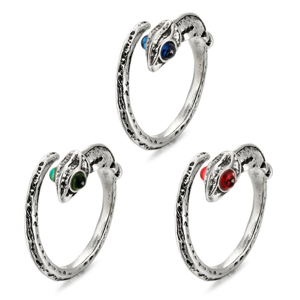 Nhẫn Tắc Kè Hoa Phong Cách Retro Cá Tính Kiểu Mới