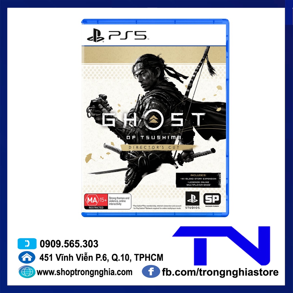 [Mã ELHAMS5 giảm 6% đơn 300K] Đĩa game PS5 - Ghost of Tsushima Director Cut
