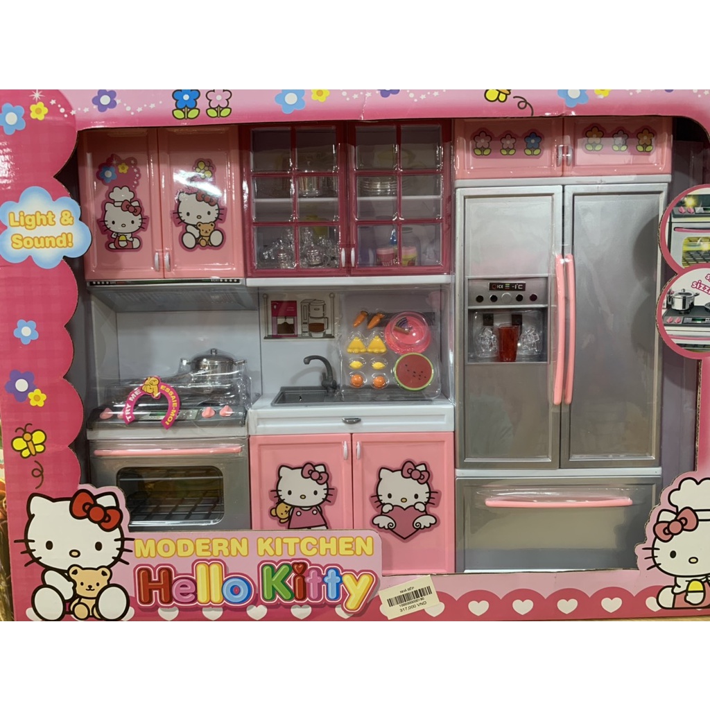 Bộ Đồ Chơi Nhà Bếp Hello Kitty 3 Khoang Cho Bé