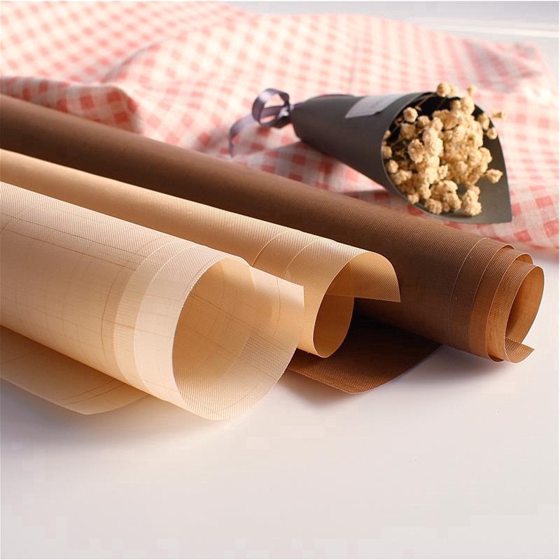 Thảm giấy teflon ép nhiệt dùng để nướng bánh macaron/BBQ không dính có thể tái sử dụng