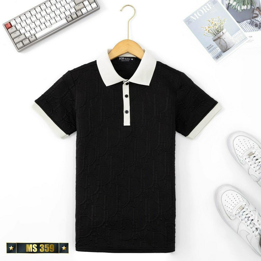 Áo thun nam polo tay ngắn cổ bẻ dập nổi cao cấp - chất thun xốp bao đẹp - Lady-Hn Store88 O03