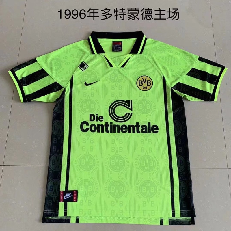 Áo Thun Bóng Đá Ngắn Tay Đội Tuyển Dortmund S-2XL 1996
