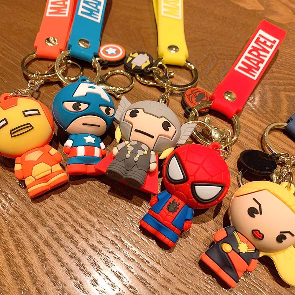 Móc khóa hình siêu anh hùng Avengers dễ thương