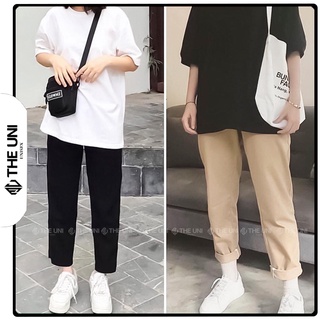 Quần Baggy Kaki Quần Baggy Ống Suông 3 Màu Đen - Be Sữa - Nâu. Form Nữ [VIDEO + ẢNH THẬT]