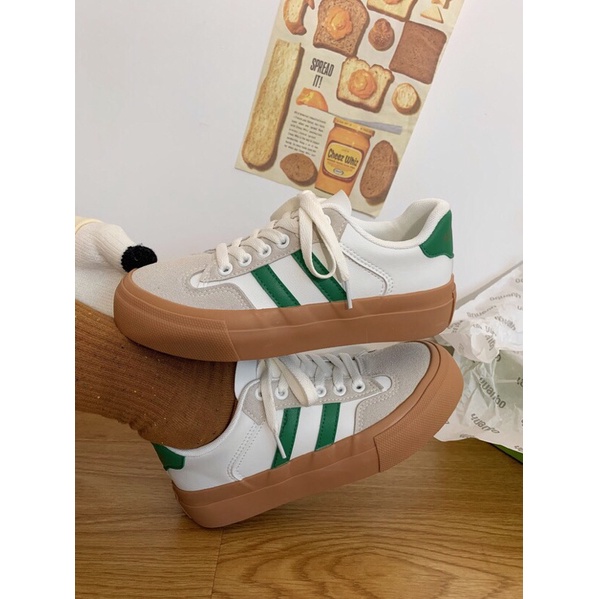 ORD Giày Canvas nữ kẻ sọc